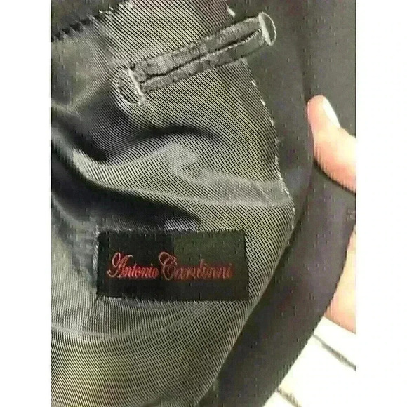 NWT Antonio Cardinni Mens Size 40L 34W Gray One Button Suit Jacket - Picture 3 of 8